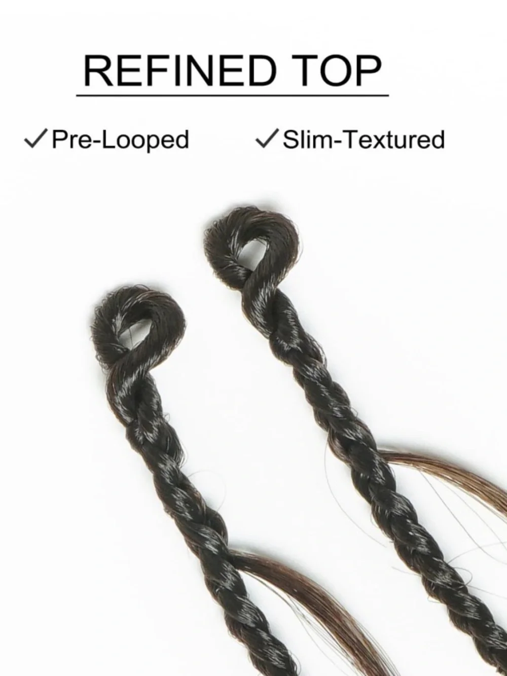 12” Bora Bora Ombre Brown #1/30 Braided Crochet Extensions Human Hair Curls #097